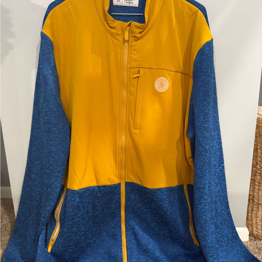 Original Penguin Mustard and Navy Jacket